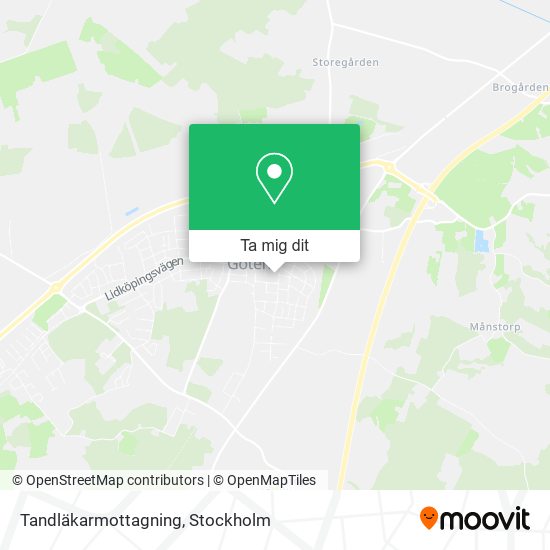 Tandläkarmottagning karta