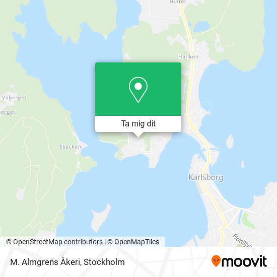 M. Almgrens Åkeri karta
