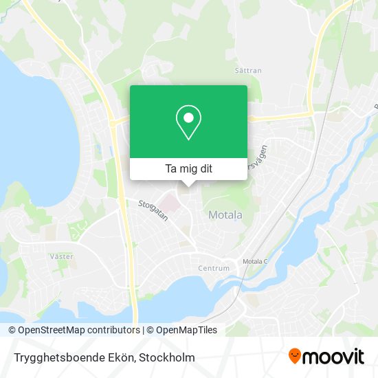 Trygghetsboende Ekön karta