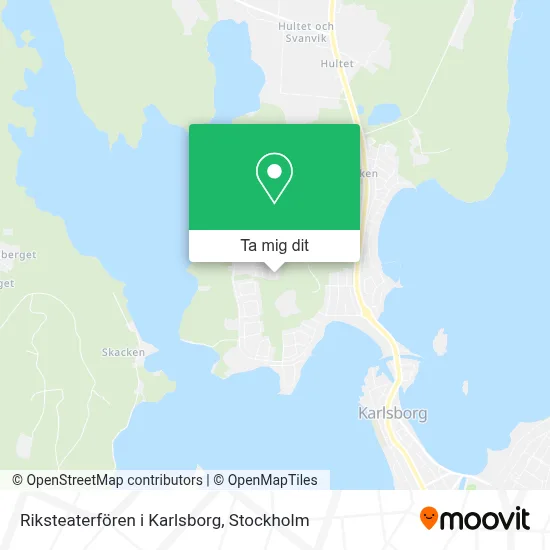 Riksteaterfören i Karlsborg karta