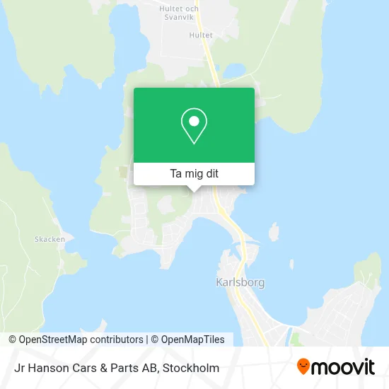 Jr Hanson Cars & Parts AB karta