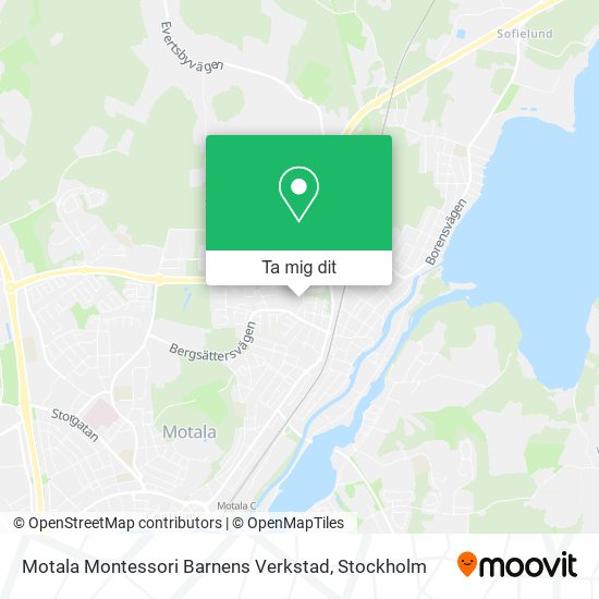 Motala Montessori Barnens Verkstad karta