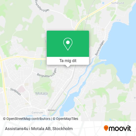 Assistans4u i Motala AB karta