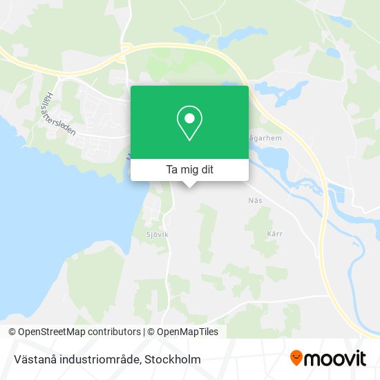 Västanå industriområde karta