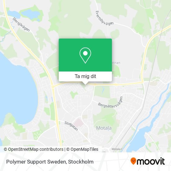 Polymer Support Sweden karta