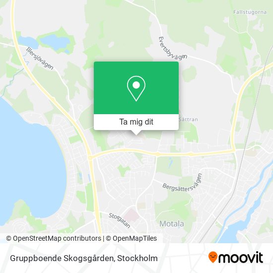 Gruppboende Skogsgården karta