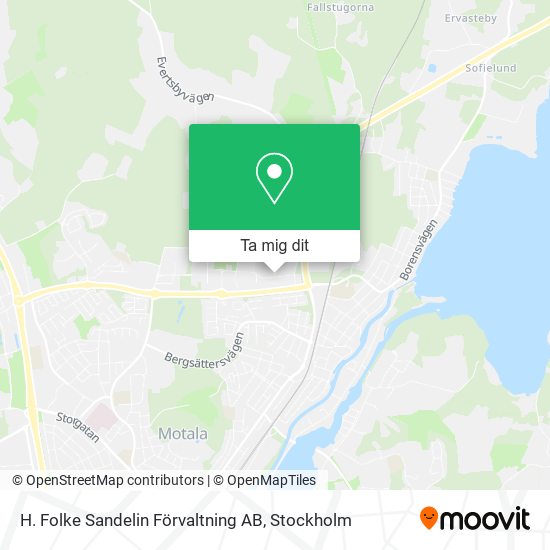 H. Folke Sandelin Förvaltning AB karta