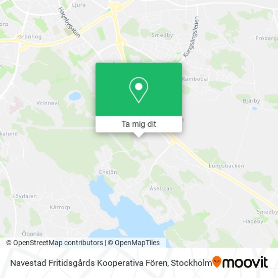 Navestad Fritidsgårds Kooperativa Fören karta