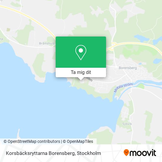 Korsbäcksryttarna Borensberg karta