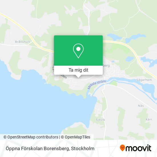 Öppna Förskolan Borensberg karta