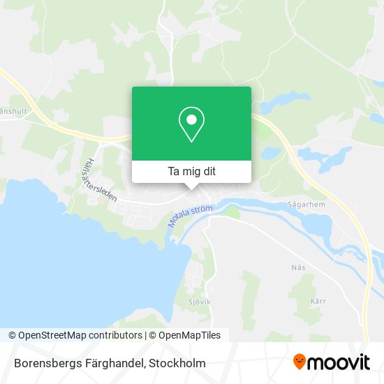 Borensbergs Färghandel karta