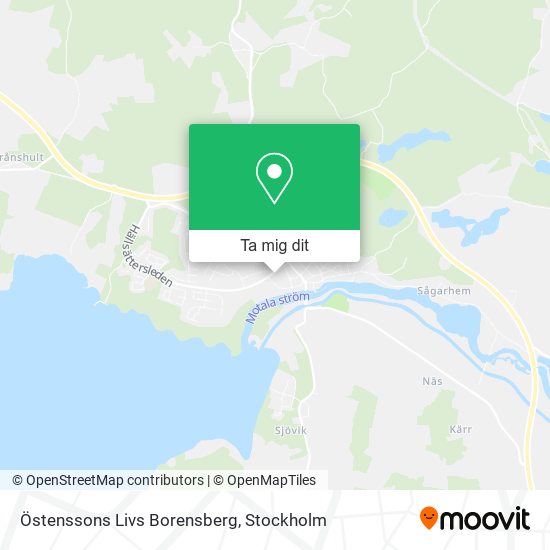 Östenssons Livs Borensberg karta