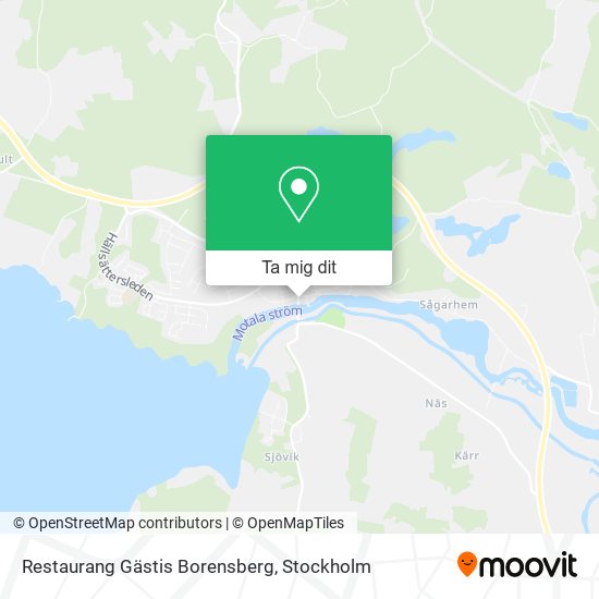 Restaurang Gästis Borensberg karta