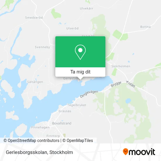 Gerlesborgsskolan karta