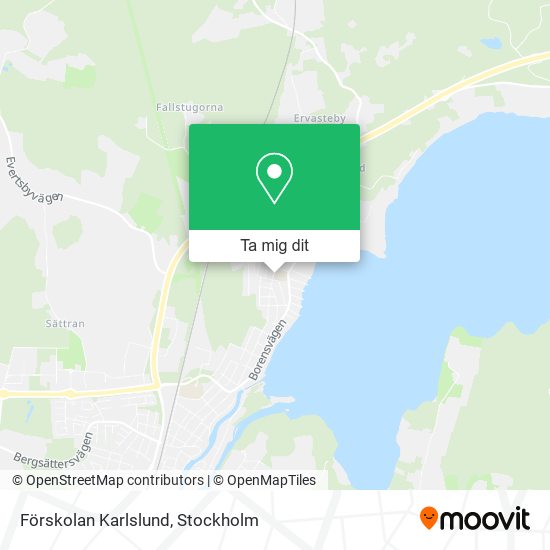 Förskolan Karlslund karta