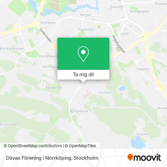 Dövas Förening i Norrköping karta