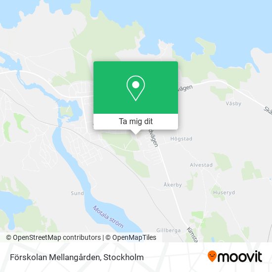 Förskolan Mellangården karta