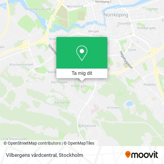 Vilbergens vårdcentral karta