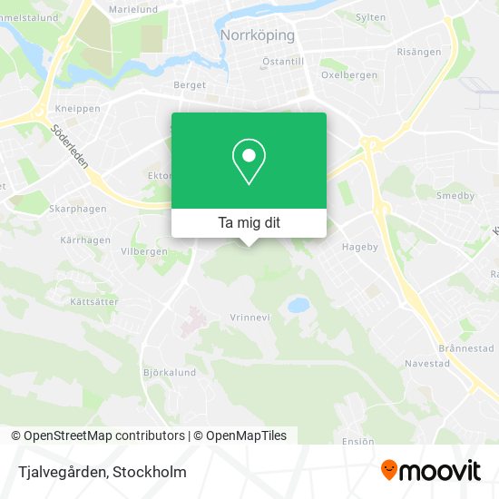 Tjalvegården karta