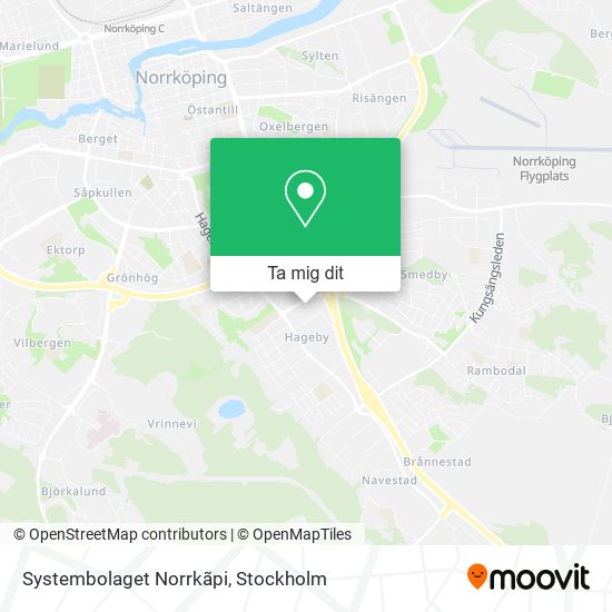 Systembolaget Norrkãpi karta