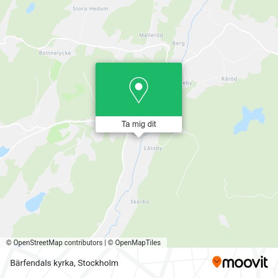 Bärfendals kyrka karta