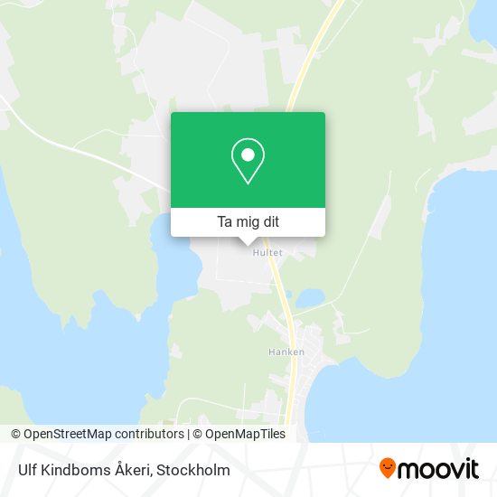 Ulf Kindboms Åkeri karta