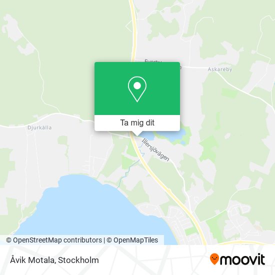 Åvik Motala karta