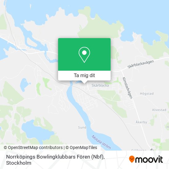 Norrköpings Bowlingklubbars Fören (Nbf) karta