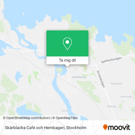 Skärblacka Café och Hembageri karta