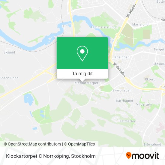 Klockartorpet C Norrköping karta