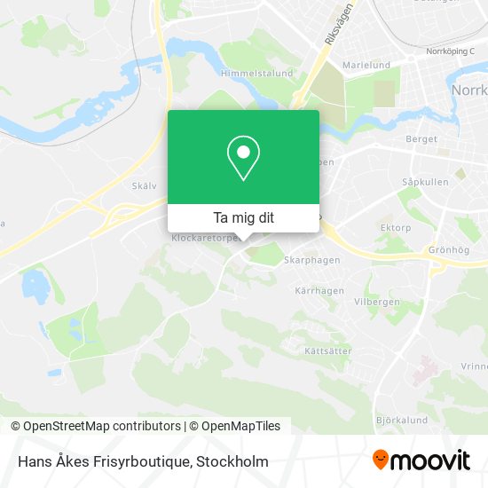 Hans Åkes Frisyrboutique karta