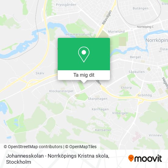 Johannesskolan - Norrköpings Kristna skola karta