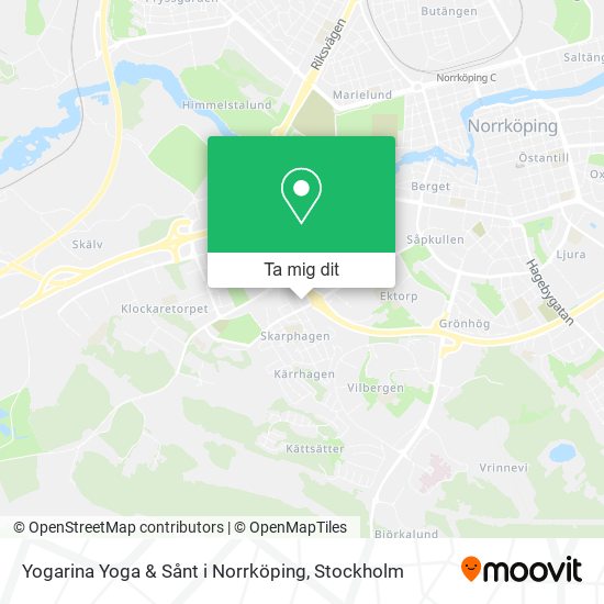 Yogarina Yoga & Sånt i Norrköping karta