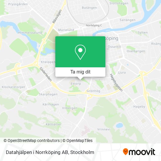 Datahjälpen i Norrköping AB karta