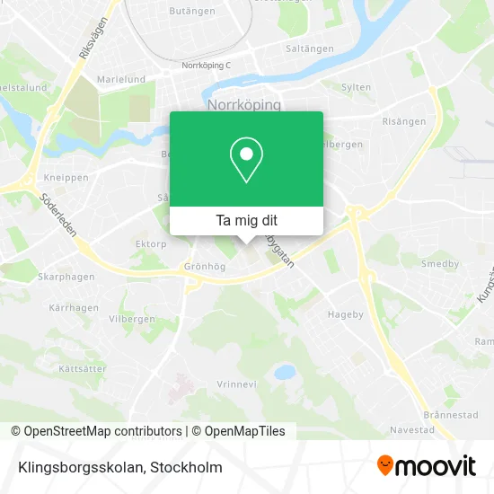 Klingsborgsskolan karta