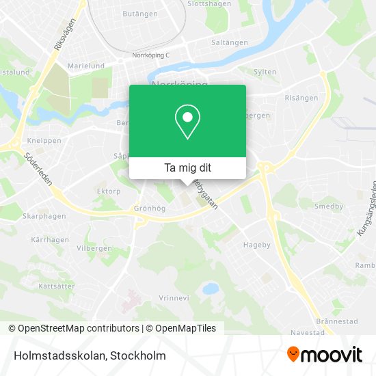 Holmstadsskolan karta