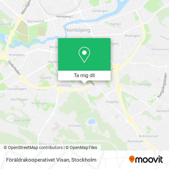 Föräldrakooperativet Visan karta