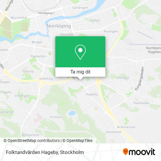 Folktandvården Hageby karta