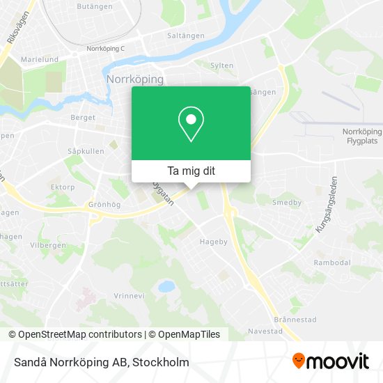 Sandå Norrköping AB karta