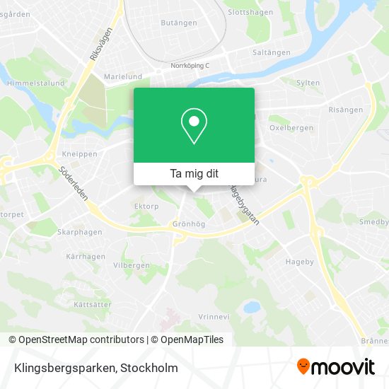 Klingsbergsparken karta