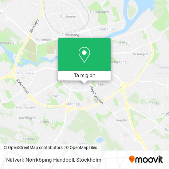Nätverk Norrköping Handboll karta