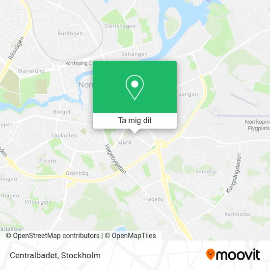 Centralbadet karta