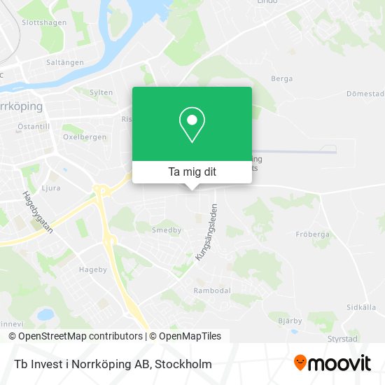 Tb Invest i Norrköping AB karta