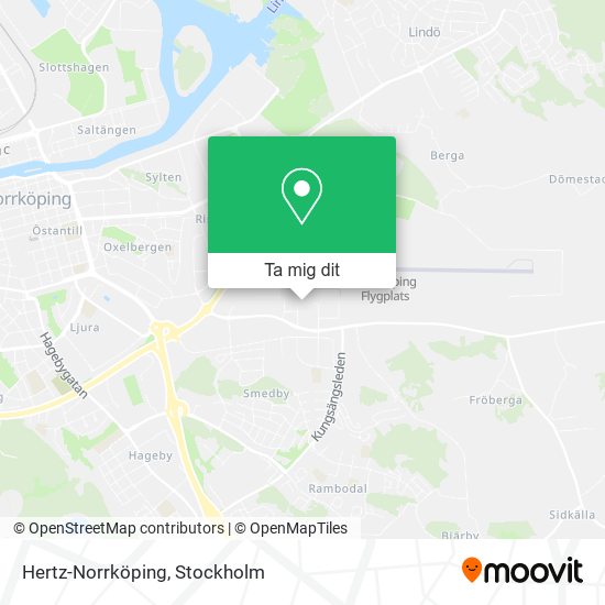 Hertz-Norrköping karta
