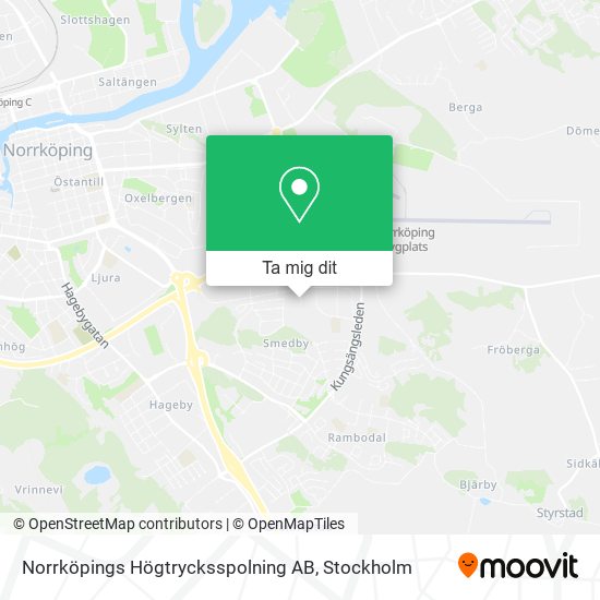 Norrköpings Högtrycksspolning AB karta