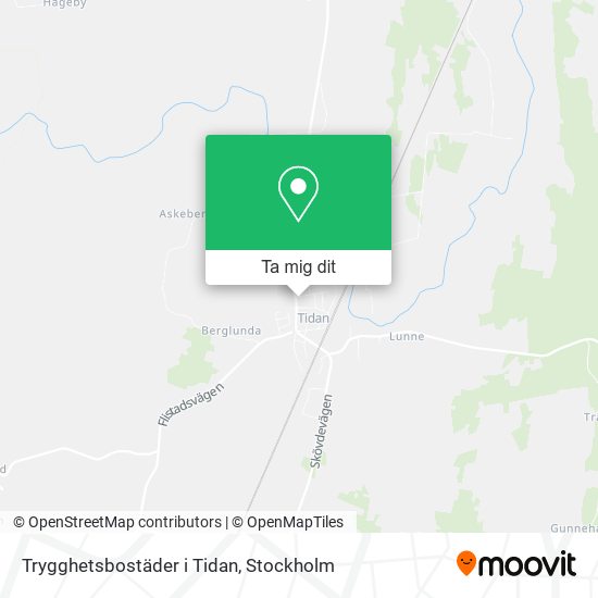 Trygghetsbostäder i Tidan karta