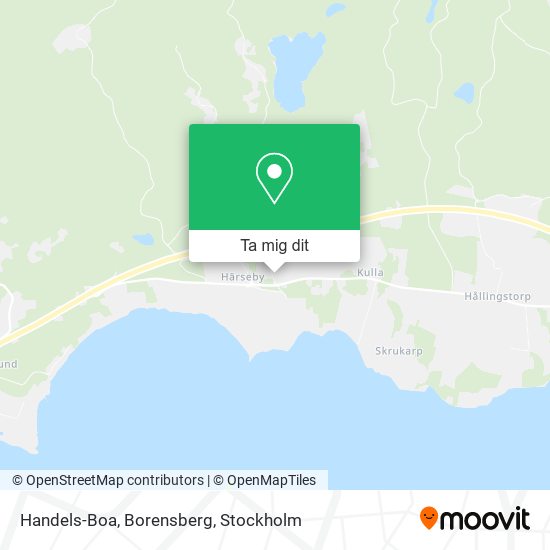 Handels-Boa, Borensberg karta