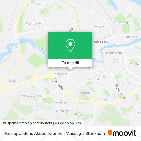 Kneippbadens Akupunktur och Massage karta