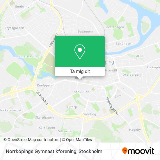 Norrköpings Gymnastikförening karta