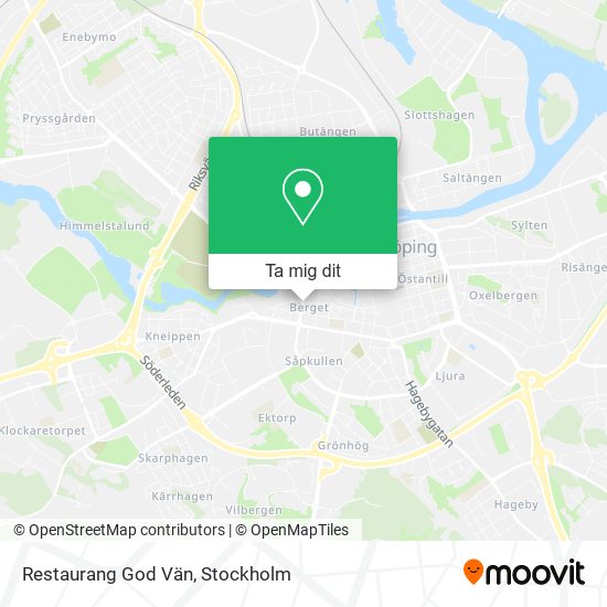 Restaurang God Vän karta